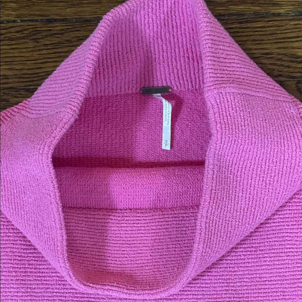 Free People Pink Cowl Neck Sweater - Picture 15 of 16